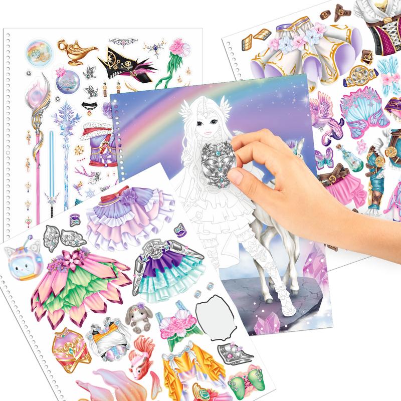 Create your TOPModel kleurboek met stickers Fantasy 12147