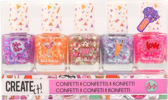 Create it! 5 nagellak confetti