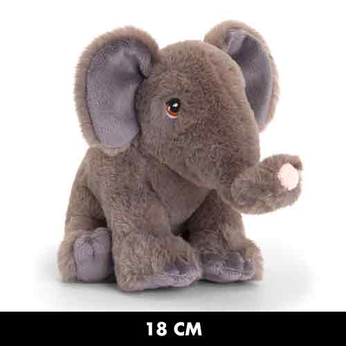 Keel Eco Toys Pluche - olifant - 18 CM