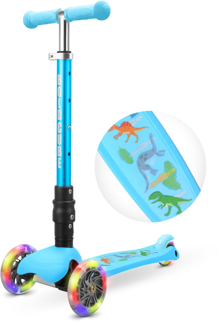       Home BOLDCUBE   BOLDCUBE Kinderstep met 3 wielen / Kleine Driewieler Step dino blauw