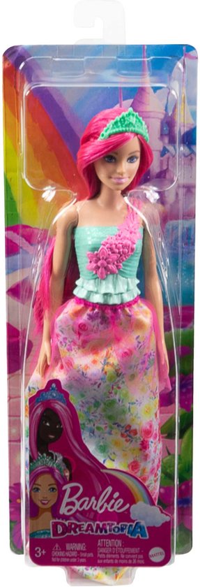 Barbie Dreamtopia - Barbiepop - Prinses met roze haar