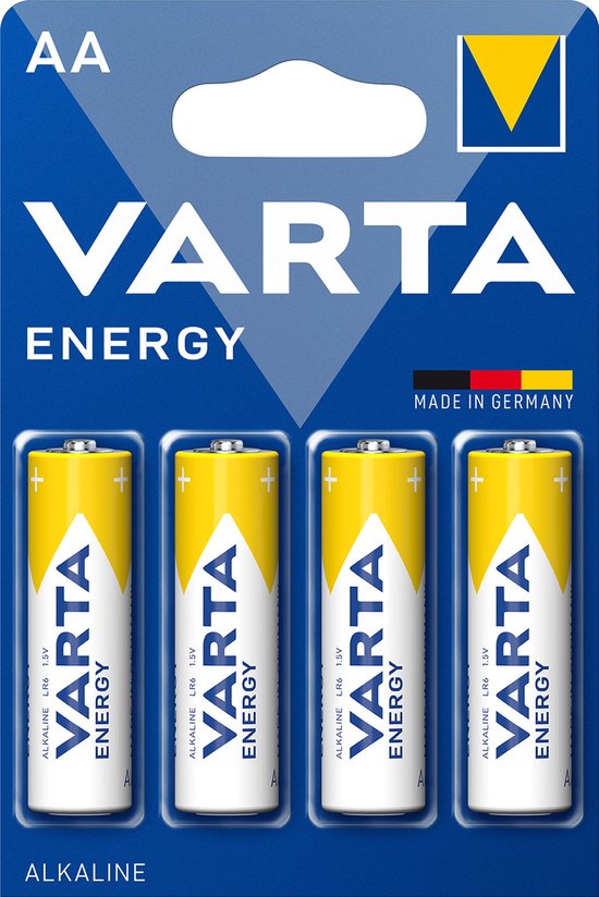  Varta Batterijen Energy - Alkaline - LR06/AA - 1.5 Volt - 4 Stuks 