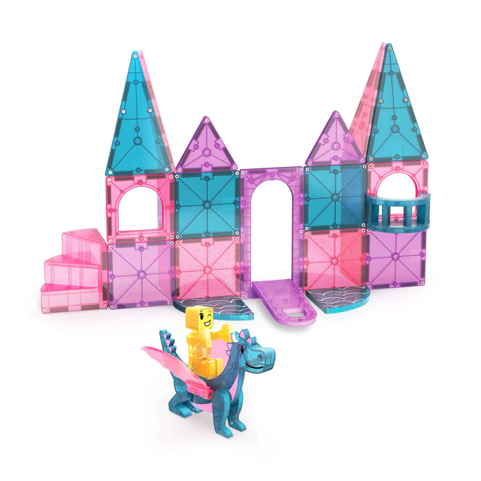 MAGNA-TILES® CASTLE DLX + microMAGS - 25 stuks